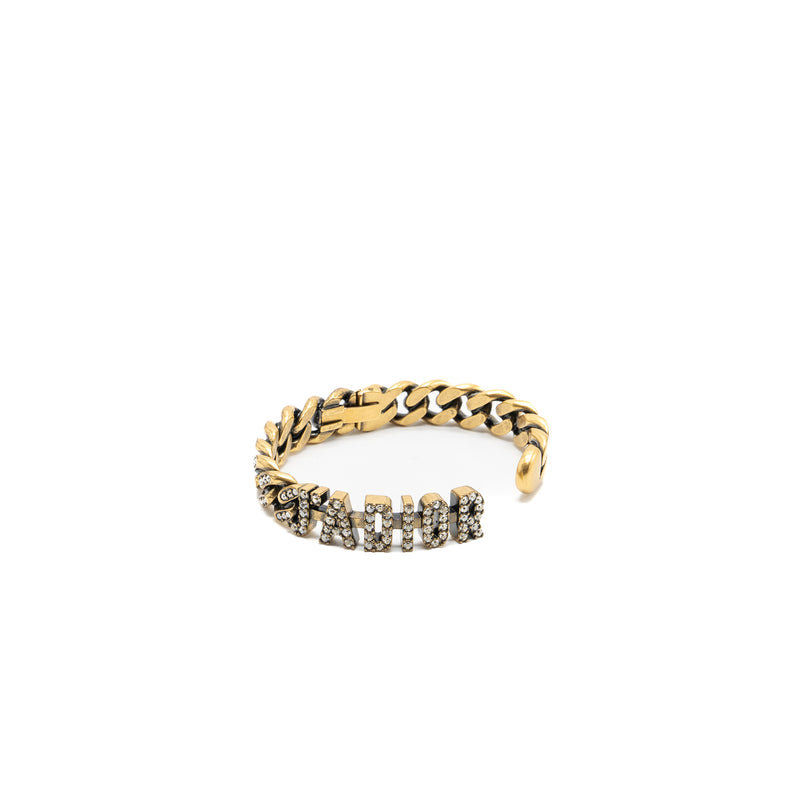 Dior J’adior bracelet ruthenium gold tone with crystal