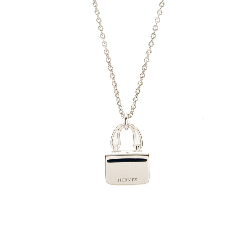 Hermes Amulette Constance Pendant White Gold, Diamonds