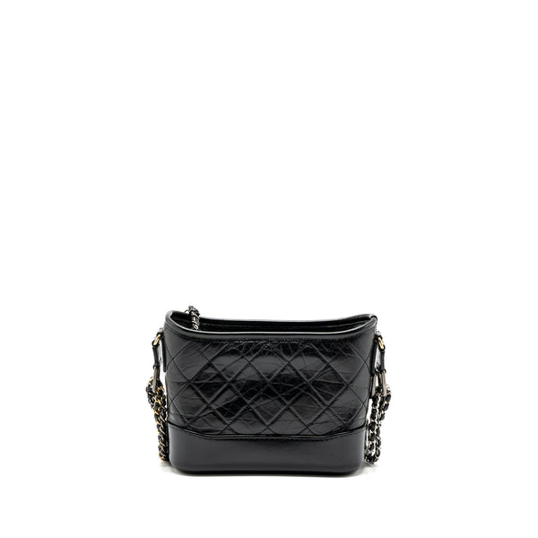 Chanel small Gabrielle hobo bag calfskin black Multicolour hardware