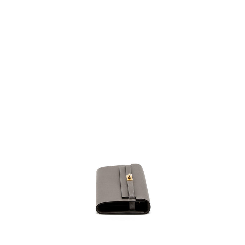 Hermes Kelly To Go Epsom Gris Meyer GHW Stamp U