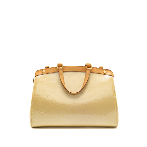 Louis Vuitton Vernis Brea MM Patent Monogram Light Beige GHW