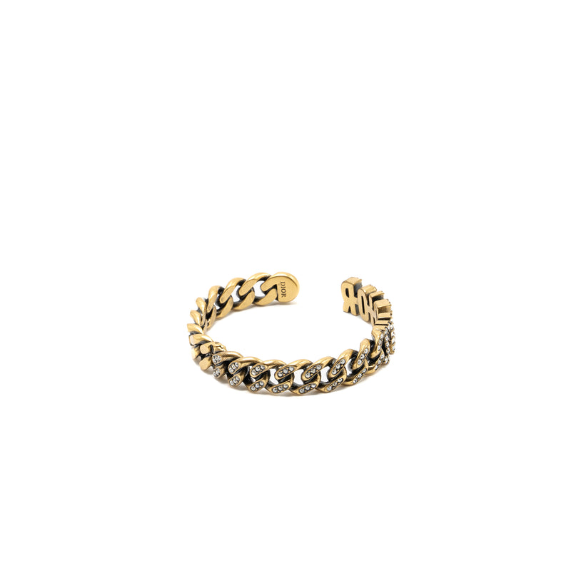 Dior J’adior bracelet ruthenium gold tone with crystal