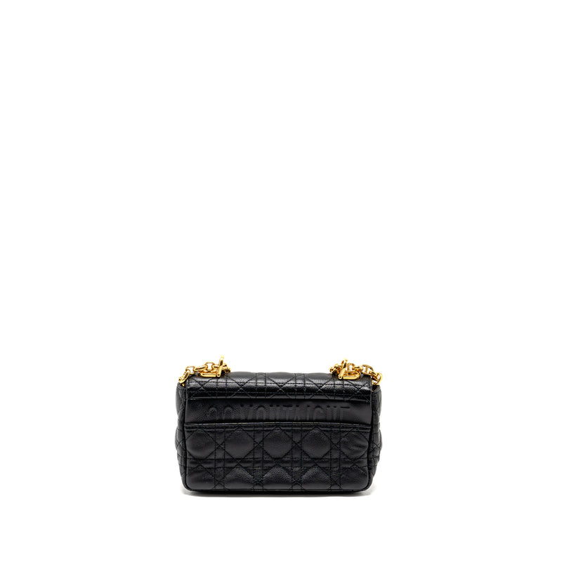 Dior Small Caro Bag Calfskin Black GHW