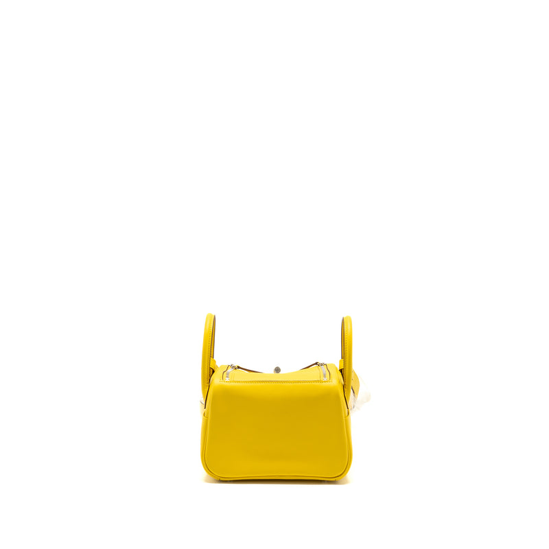 Hermes Mini Lindy Swift 9O Jaune De Naples SHW Stamp U