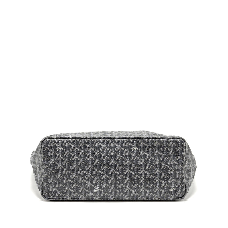 Goyard Saint Louis PM Tote Bag Goyardline Canvas Grey SHW