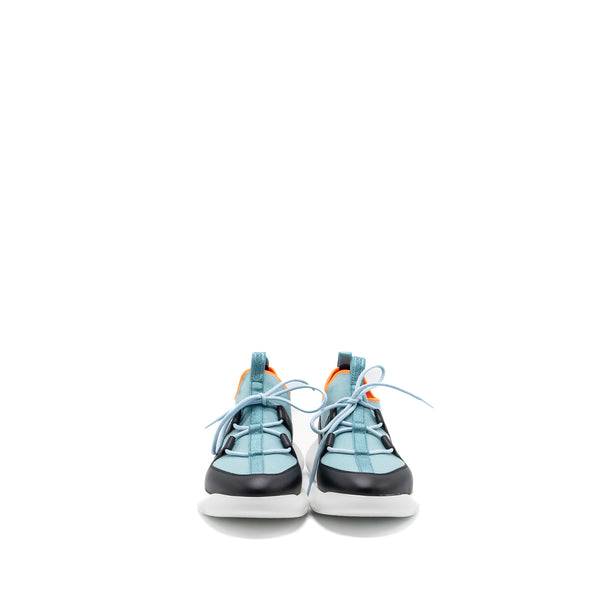 Hermes size 43 duel sneakers blue / black multicolour