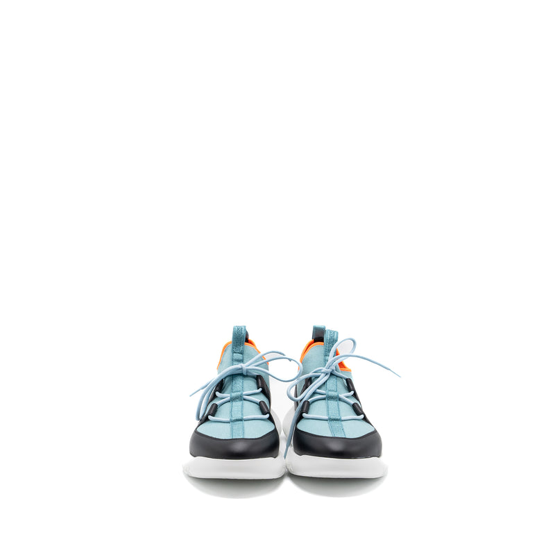 Hermes size 43 duel sneakers blue / black multicolour