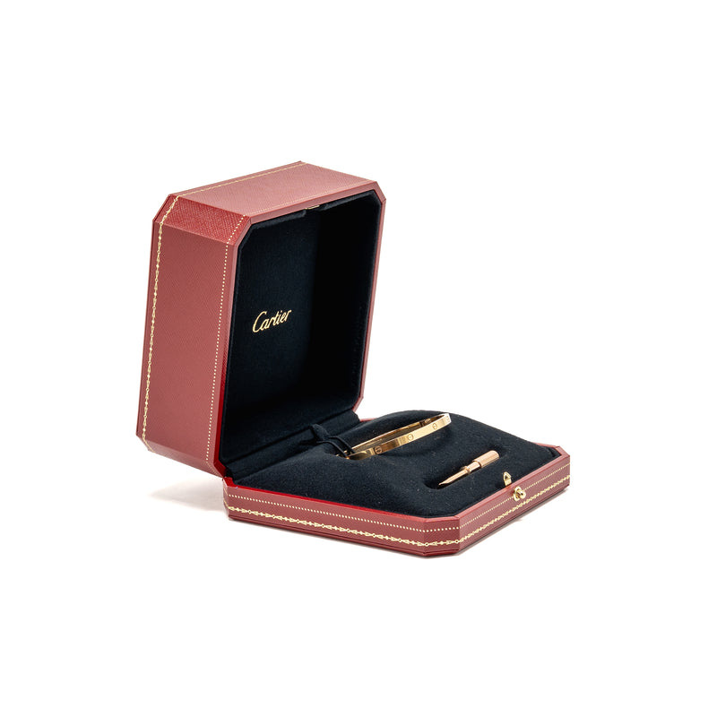 Cartier Size 18 Love Bracelet Small Model, Rose Gold