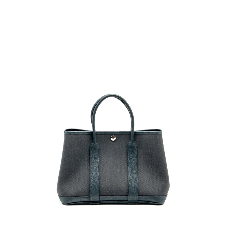 Hermes Garden Party 30 canvas / NEGONDA Vert Rousseau / Vert Cypres SHW stamp D