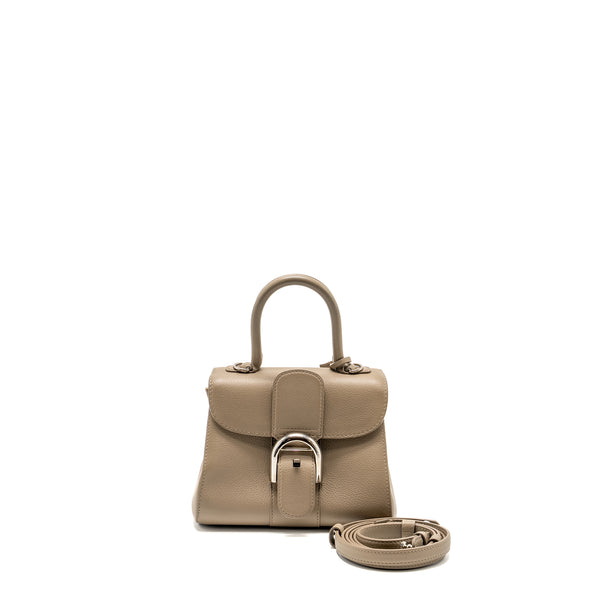 Delvaux Mini Brillant Bag Calfskin Grey SHW