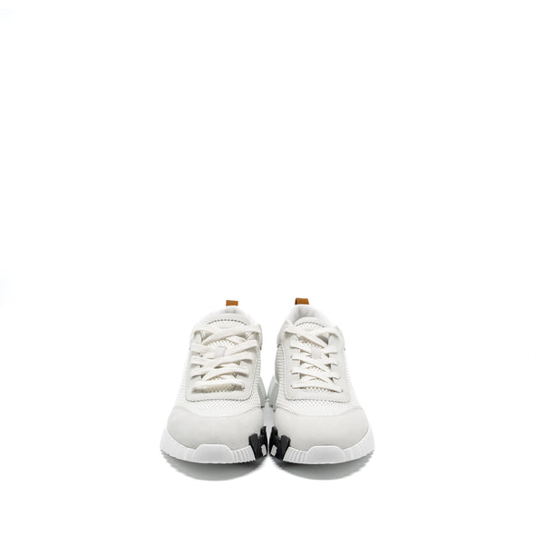 HERMES Size 44 Homme Bouncing Sneaker Leather Blanc/Beige