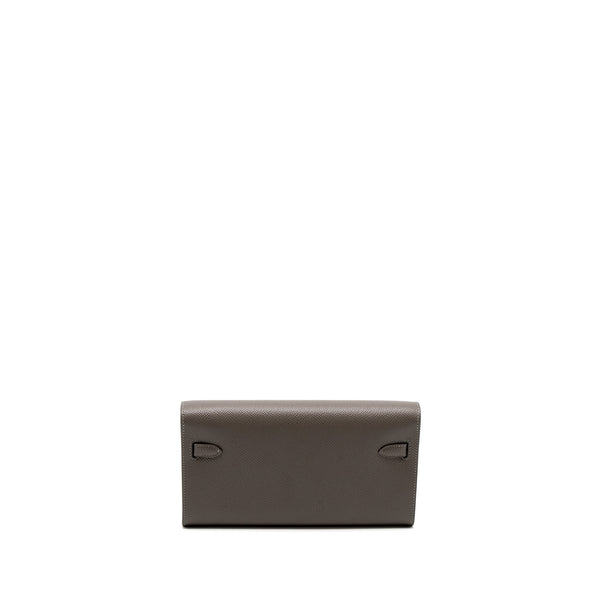 Hermes Kelly To Go Epsom Gris Meyer GHW Stamp U