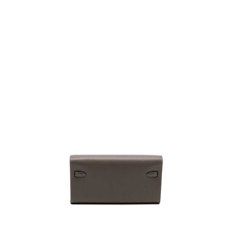 Hermes Kelly To Go Epsom Gris Meyer GHW Stamp U