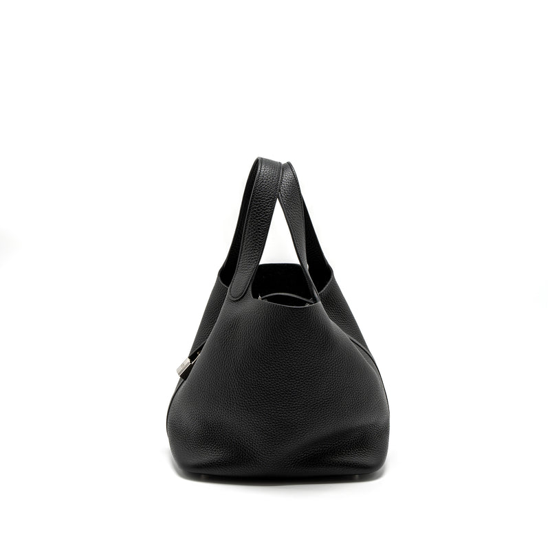 Hermes Picotin 22 Lock Bag Clemence Black SHW Stamp D