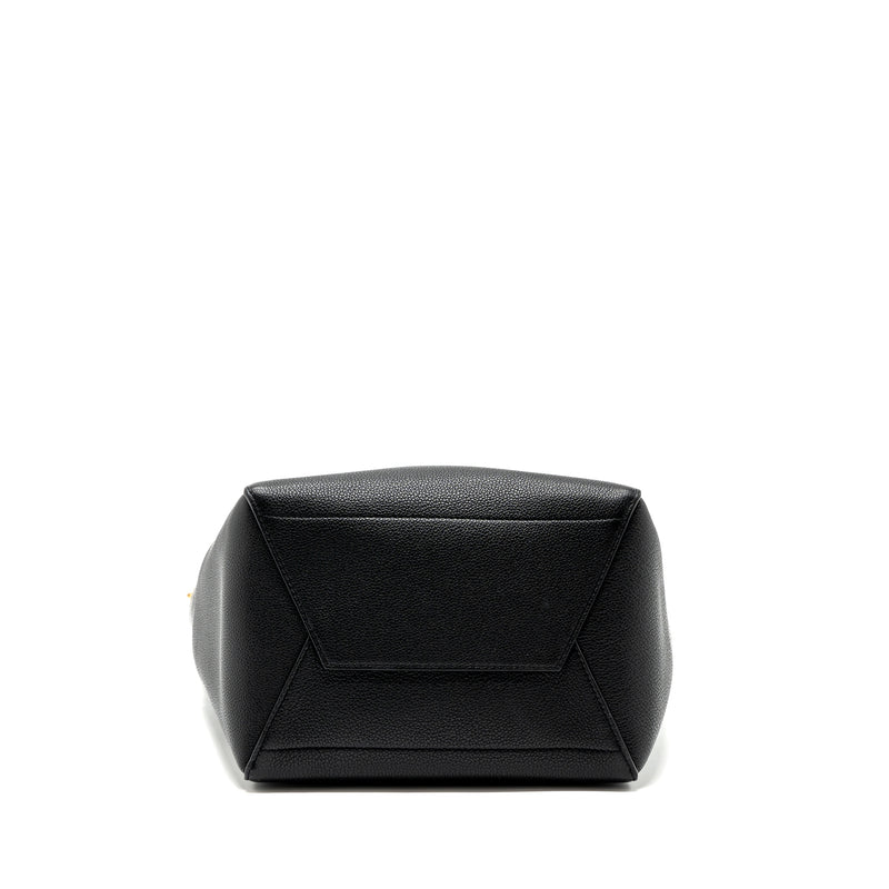 Celine Sangle Bucket Bag Grained Calfskin Black GHW