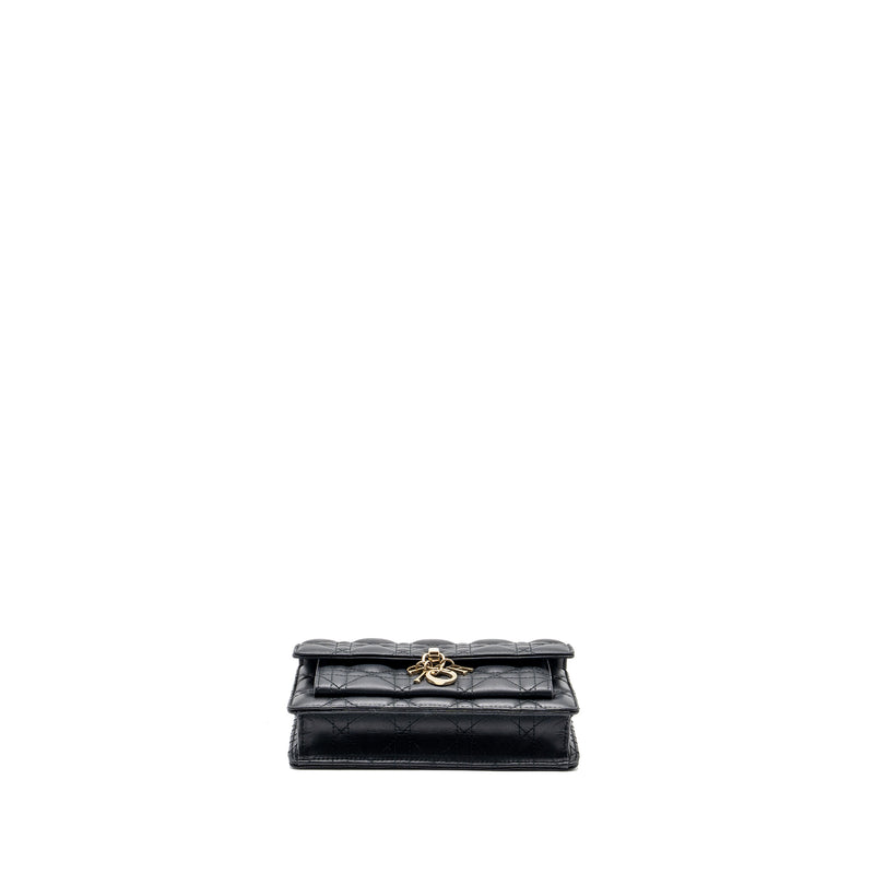 Dior My Dior Daily Chain Pouch Lambskin Black LGHW