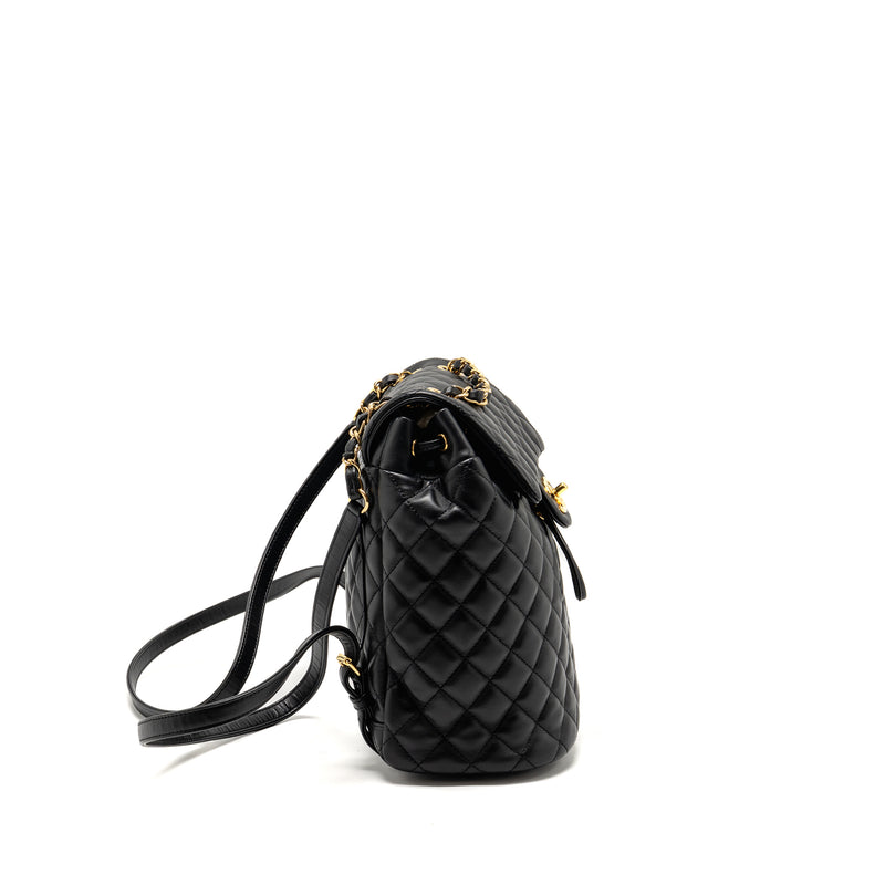 Chanel Urban Spirit Flap Backpack Lambskin Black GHW