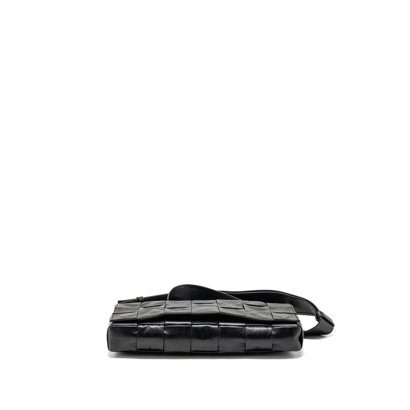 Bottega Veneta Cassette Bag Aged Calfskin Black SHW