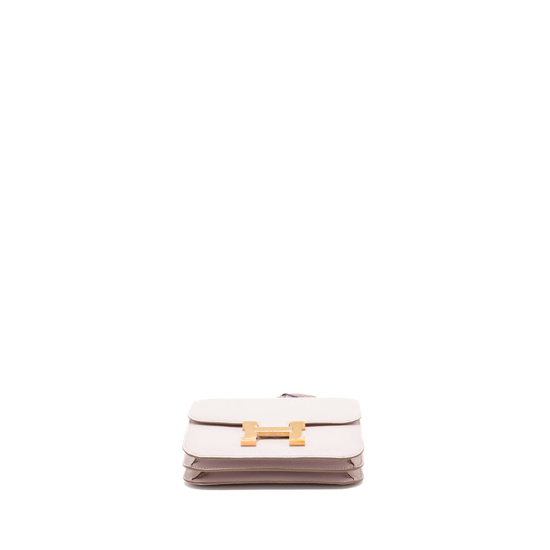 Hermes Mini Constance Chèvre Mysore Mauve Pale RGHW Stamp B