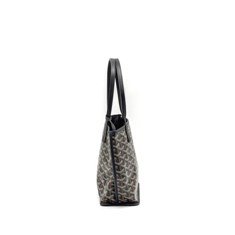 Goyard Mini Anjou Tote Goyardline Canvas/Leather Black SHW