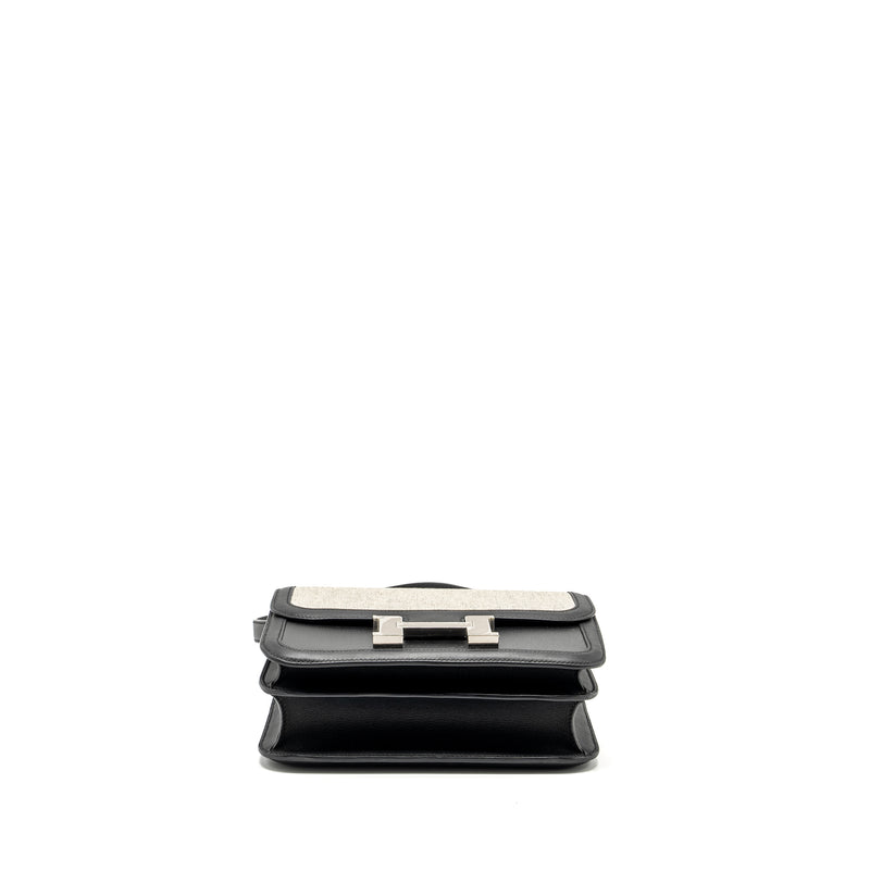Hermes Constance 24 Toile H Berline/Plume/Swift Black SHW Stamp Y