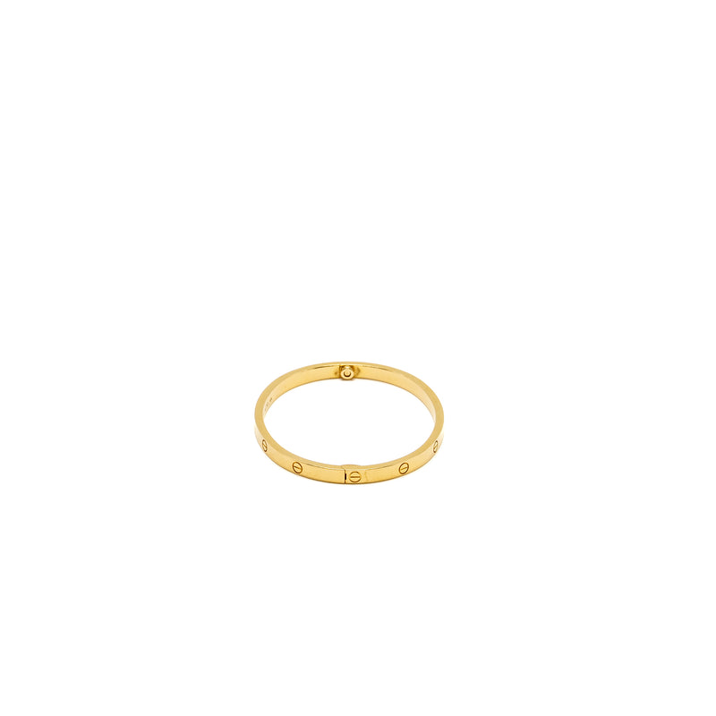 Cartier Size 15 Love Bracelet Small Model Yellow Gold