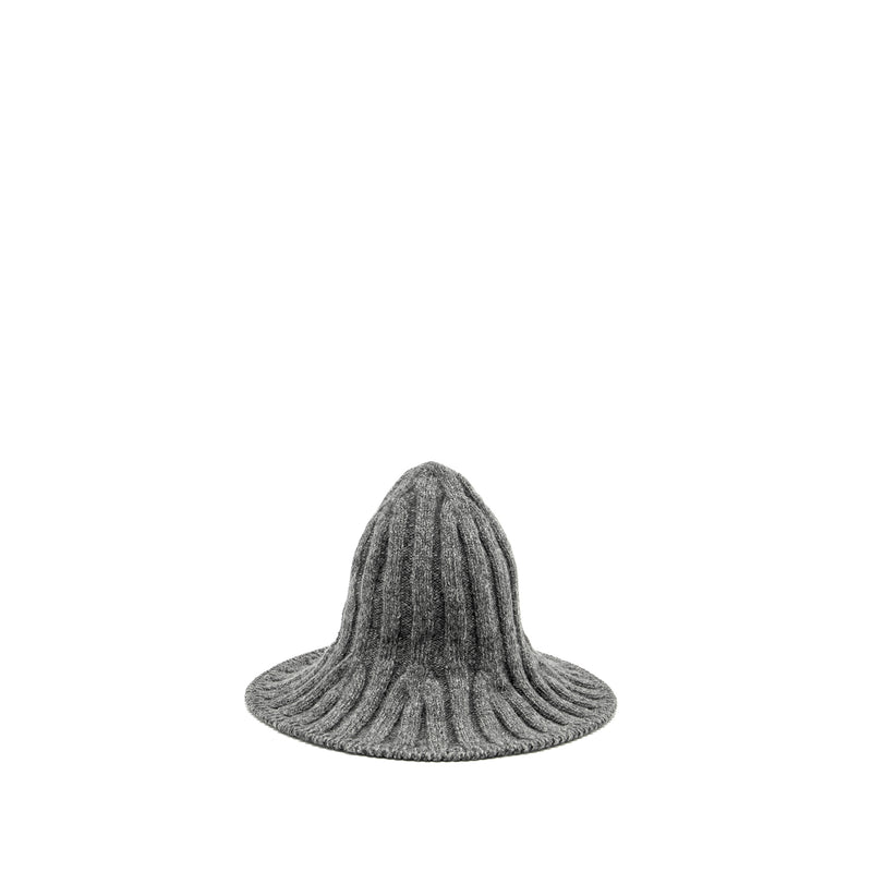 DIOR LETTER logo Wire-Brimmed Beanie Wool Grey