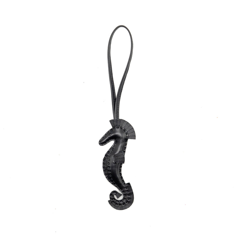 Hermes Hippo Bag Charm SO Black Stamp B