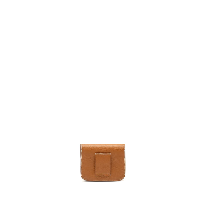 Hermes Constance Slim Epsom Gold GHW Stamp Z
