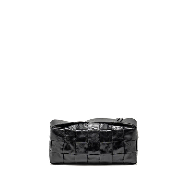 Bottega Veneta Cassette Bag Aged Calfskin Black SHW