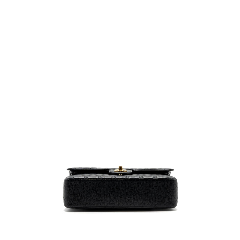 Chanel medium classic double flap bag caviar black GHW (microchip )