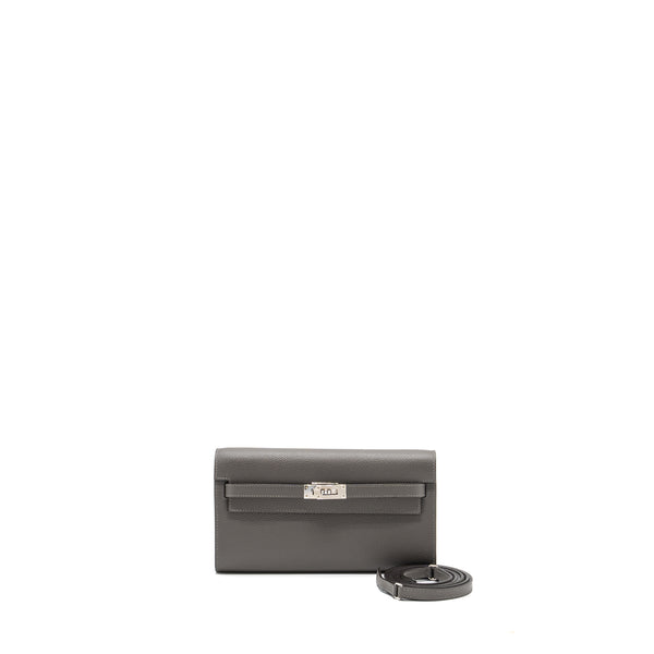 Hermes Kelly To Go Epsom Gris Myer SHW Stamp U