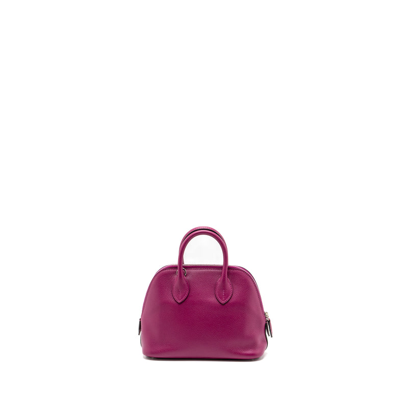 Hermes Mini Bolide Evercolor Rose Purple SHW Stamp C