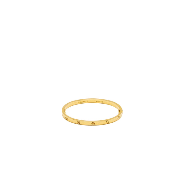 Cartier Size 15 Love Bracelet Small Model Yellow Gold