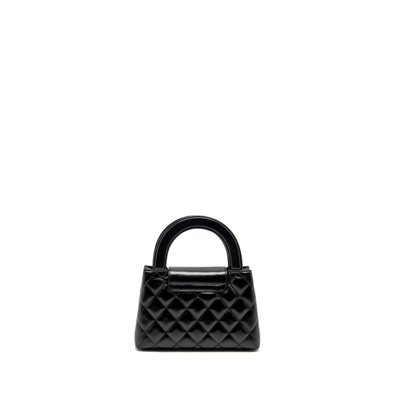 Chanel Mini Kelly Shopping Tote Bag Calfskin Black GHW (Microchip)