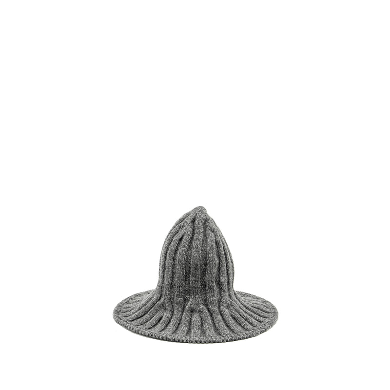 DIOR LETTER logo Wire-Brimmed Beanie Wool Grey