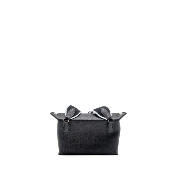 Hermes Videpoches Bag Togo Black With Multicolour Strap SHW Stamp B