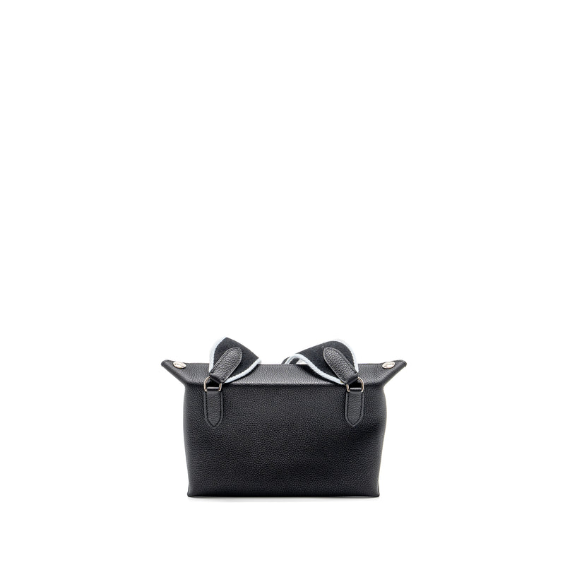 Hermes Videpoches Bag Togo Black With Multicolour Strap SHW Stamp B
