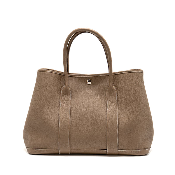 Hermes Garden Party 36 negonda etoupe SHW stamp Y