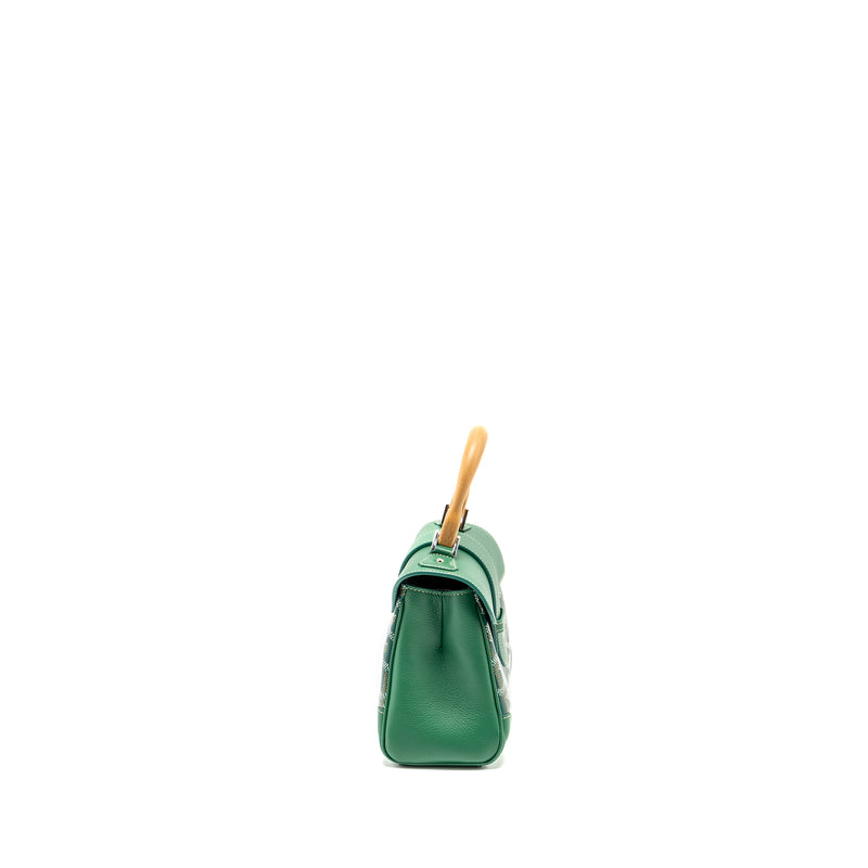 Goyard Mini Saigon Bag Goyardline Canvas/Calfskin Green SHW