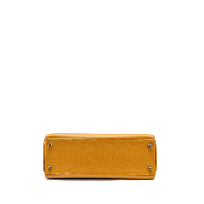 HERMES Kelly 32 Evercolor Caramel / Rose D’ete SHW Stamp Y