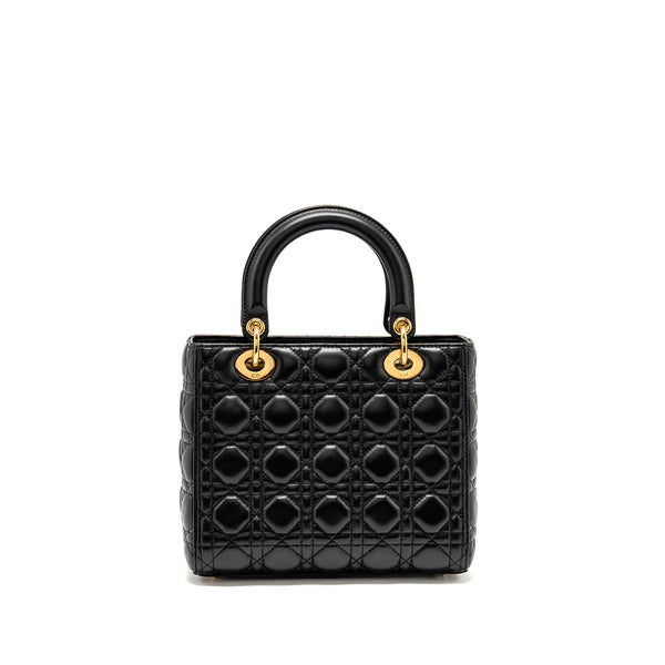 Dior Medium Lady Dior Lambskin Black GHW
