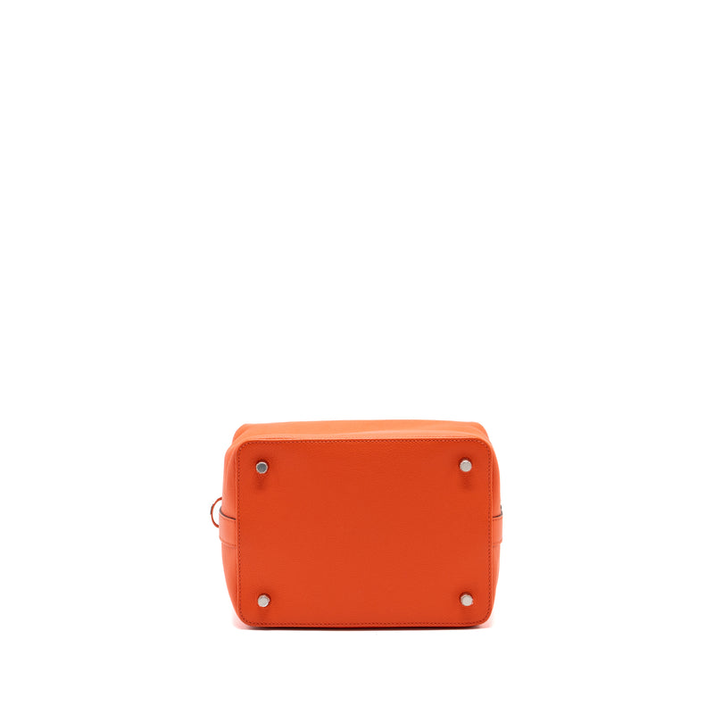 Hermes toolbox 20 evercolor orange poppy / Bordeaux SHW stamp A