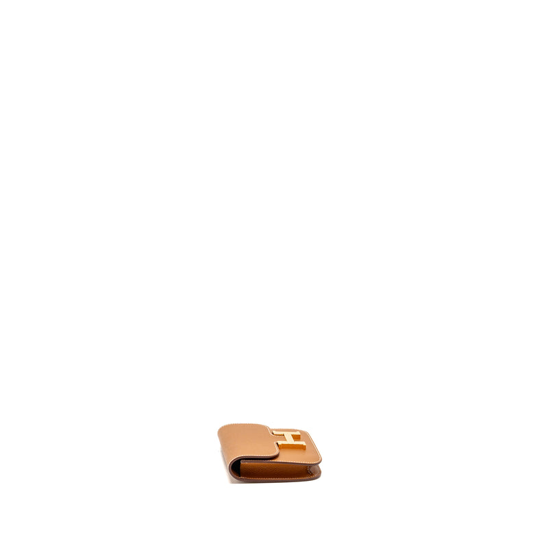 Hermes Constance Slim Epsom Gold GHW Stamp Z