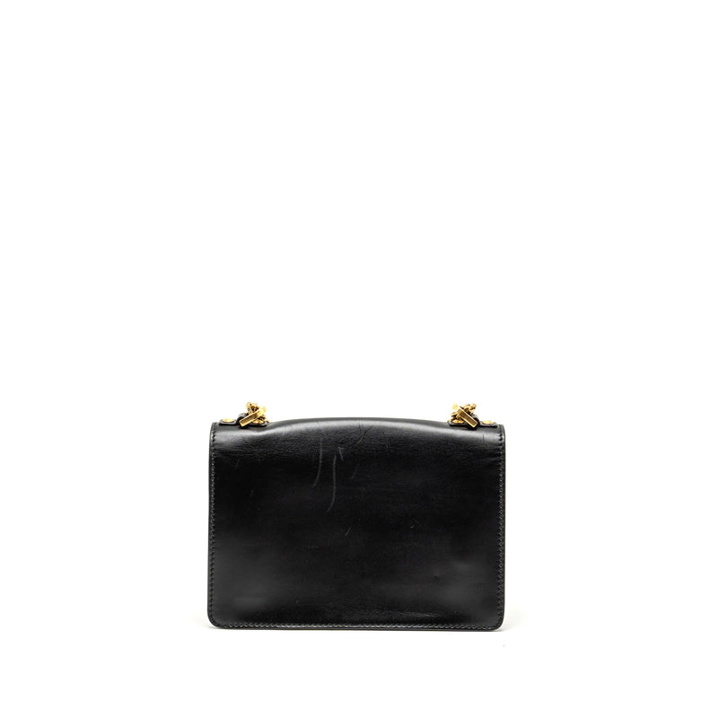 DIOR J'ADIOR Medium Flap Bag With Chain Leather Black GHW