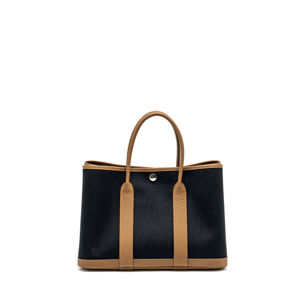 Hermes Garden Party 30 Canvas/Negonda Alezan/Black SHW Stamp B