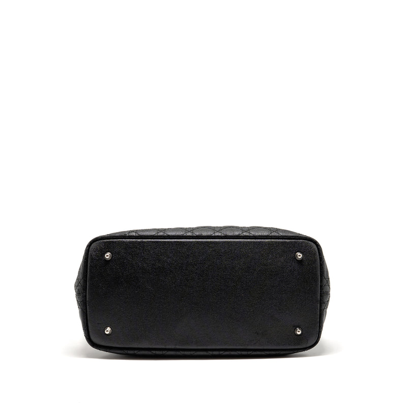 Dior Shopping Tote Bag Canvas Black SHW