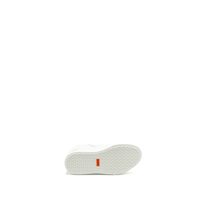 Hermes Size 38 Day Sneaker Calfskin White RGHW