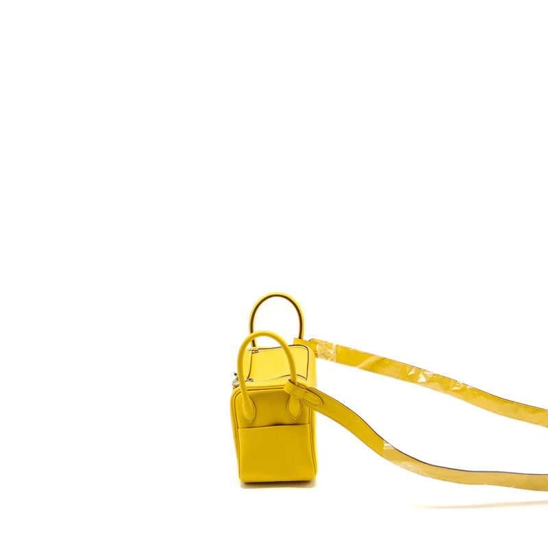 Hermes Mini Lindy Swift 9O Jaune De Naples SHW Stamp U