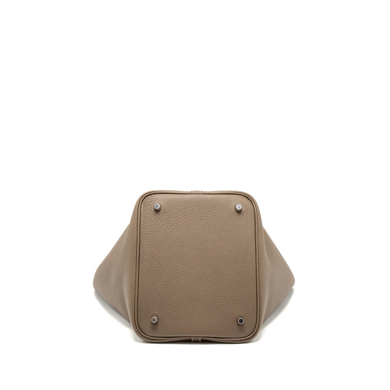 Hermes Picotin 22 Lock Bag Clemence Etoupe SHW Stamp B
